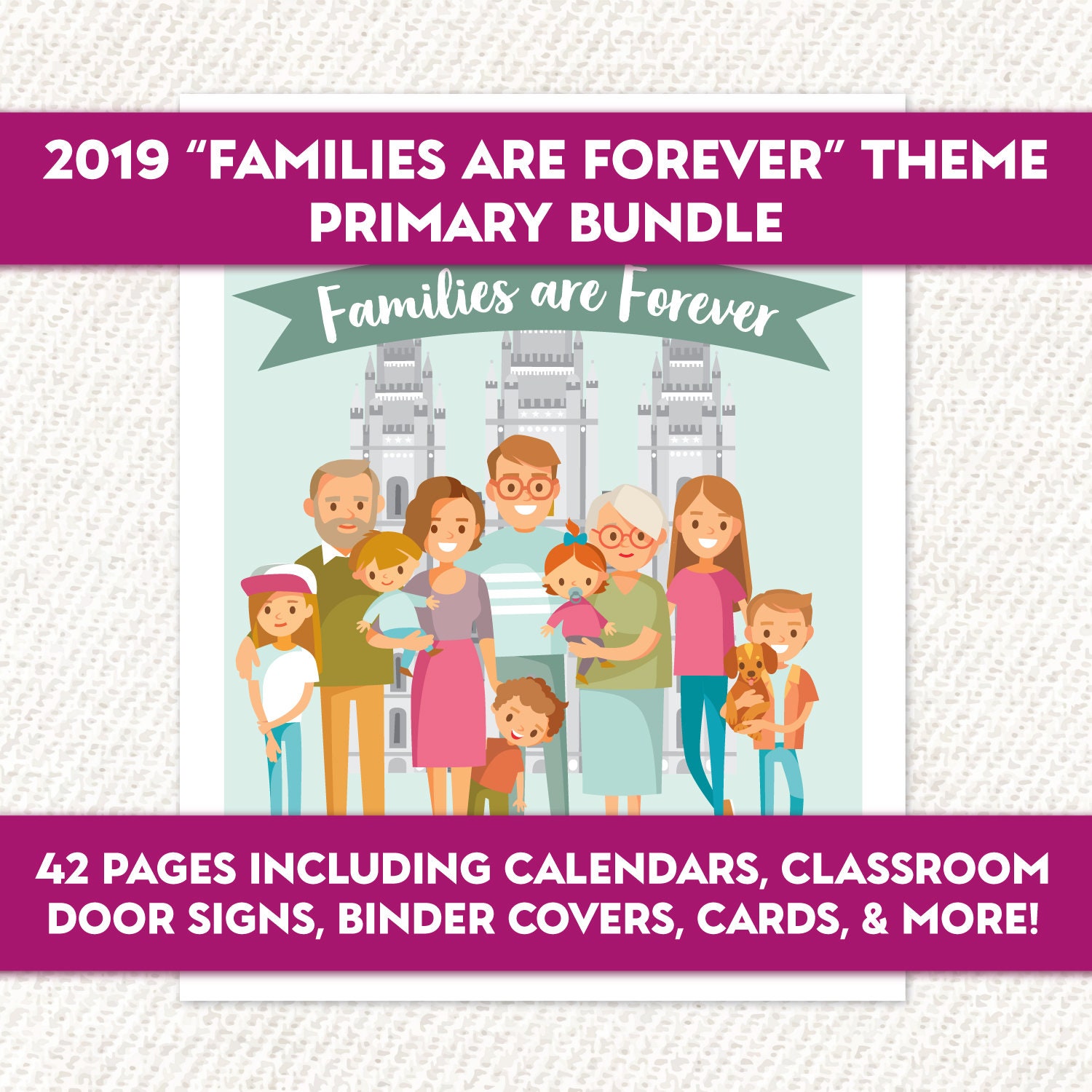 PRINTABLE Families Are Forever LDS 2019 Primary | Etsy