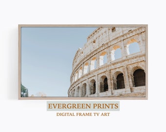 The Colosseum Photography Samsung Frame TV Art | Colosseum TV Art | Italy tv Art | Travel tv Art | European tv Art | Italian tv Art