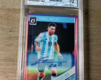 メッシ直筆サイン入り RP サッカーカード（フットボール） - Etsy 日本