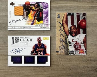 kobe bryant autograph basketball card