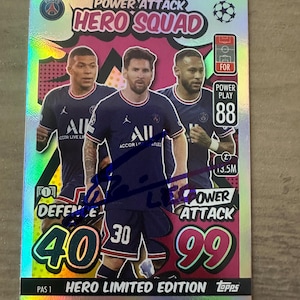 Messi Match Attax Card - Etsy