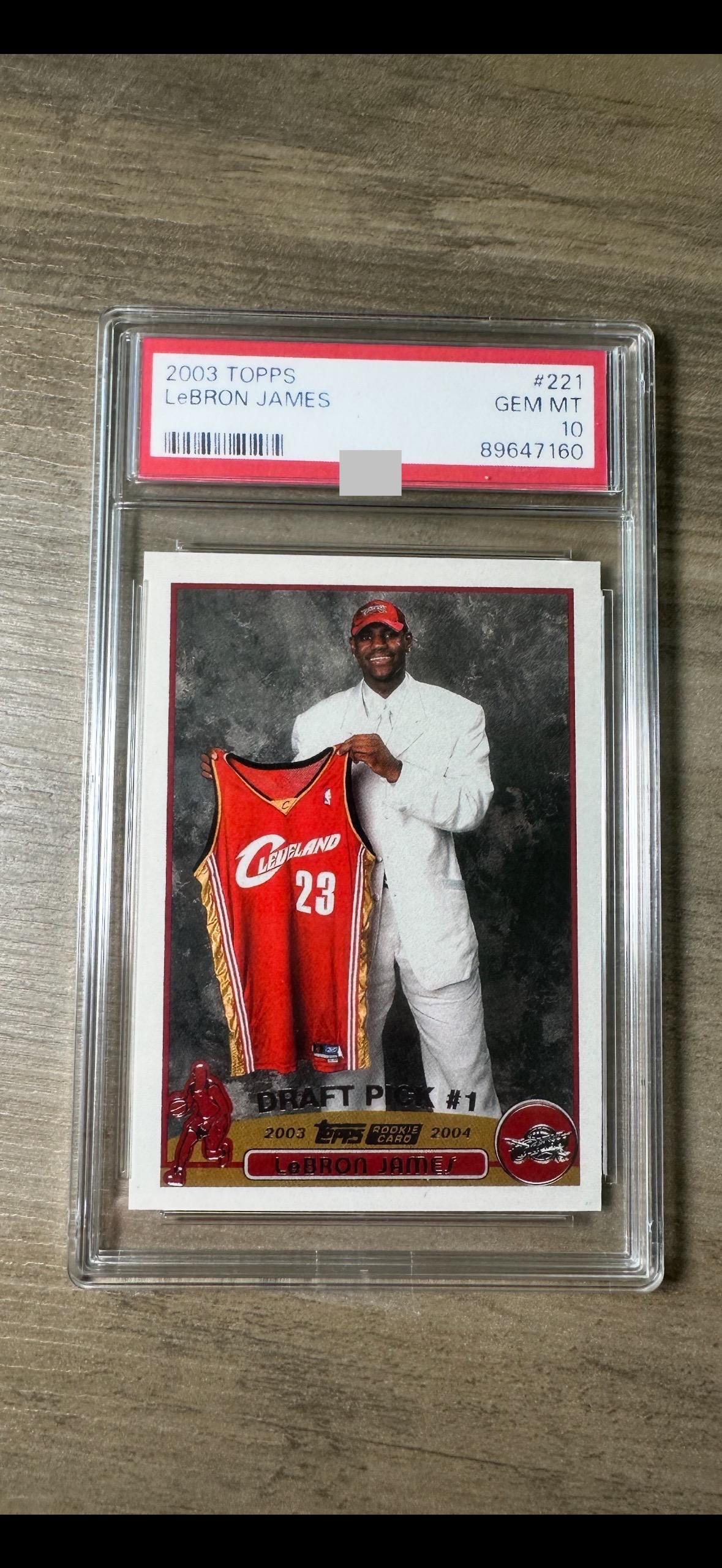 2003 topps lebron james reprint
