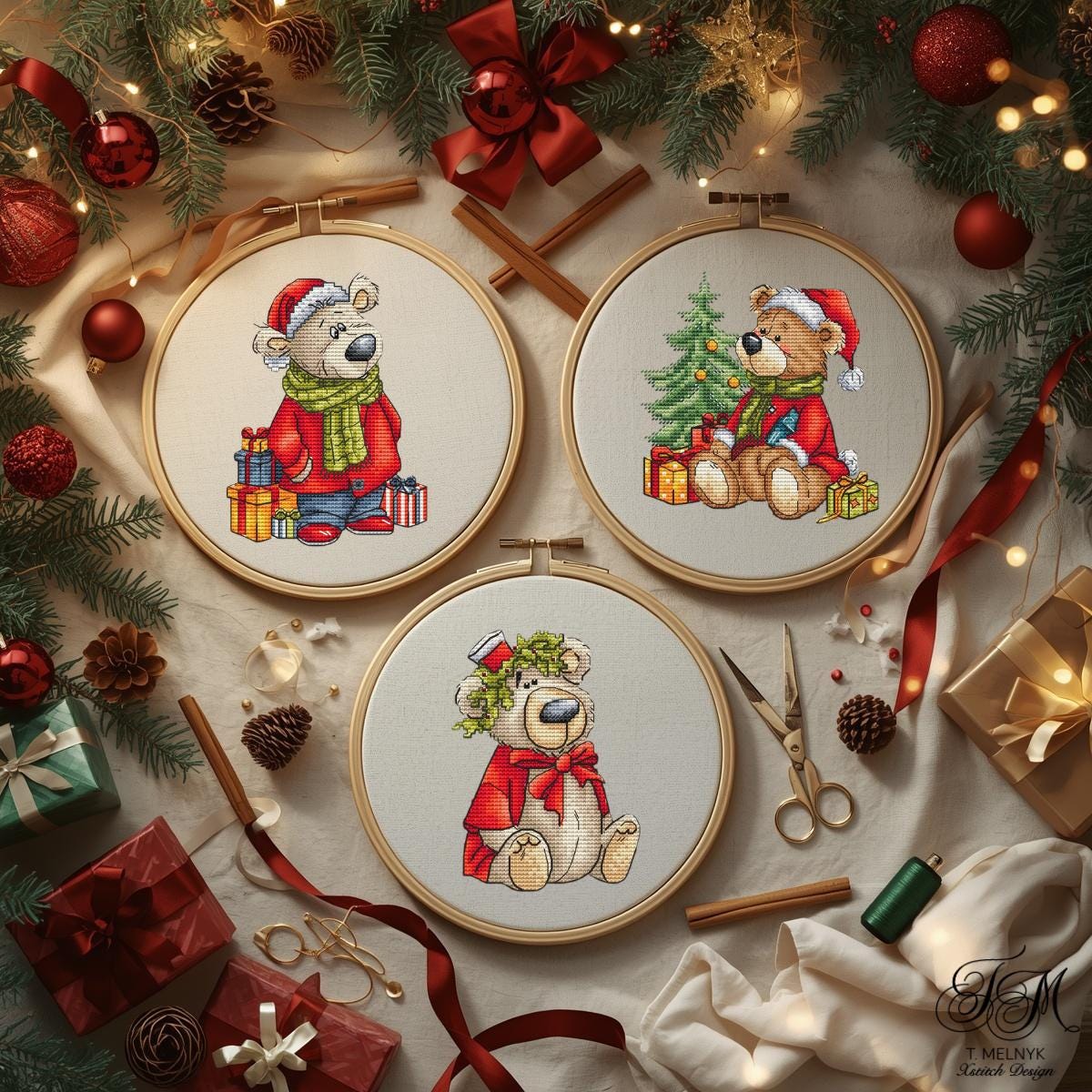Christmas xstitch - Etsy 日本