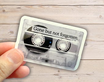 Mixtape Cassette Sticker | Retro 80s 90s Vinyl Decal