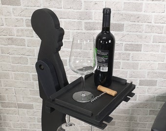 Mini porta bottiglie in rovere / PORTA VINO