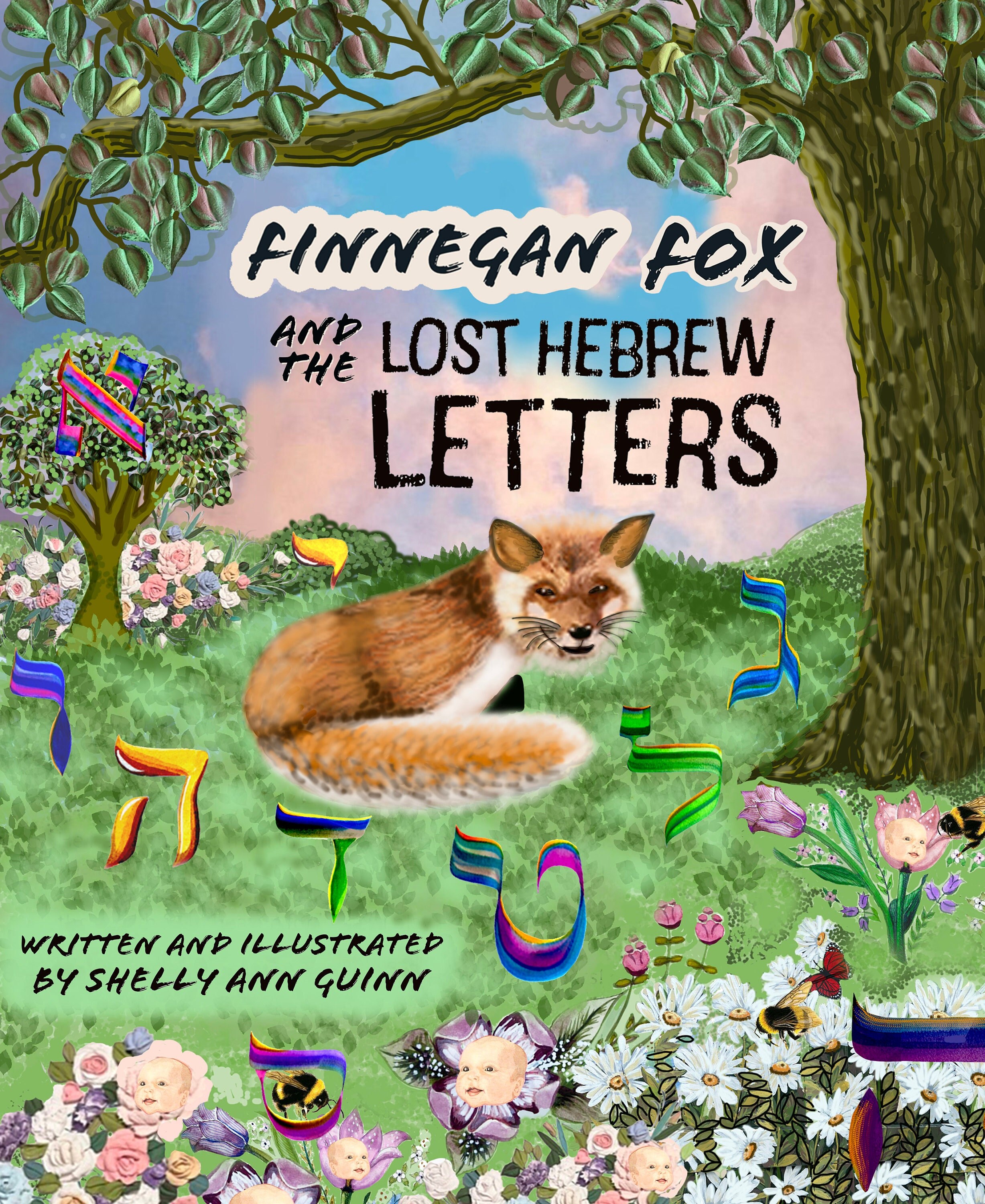 Hebrew Letters, children's book, Torah, Alphabet, easy vocabulary learning, Messianic, Jewish letters, Montessori Hebrew learning, Foxes.