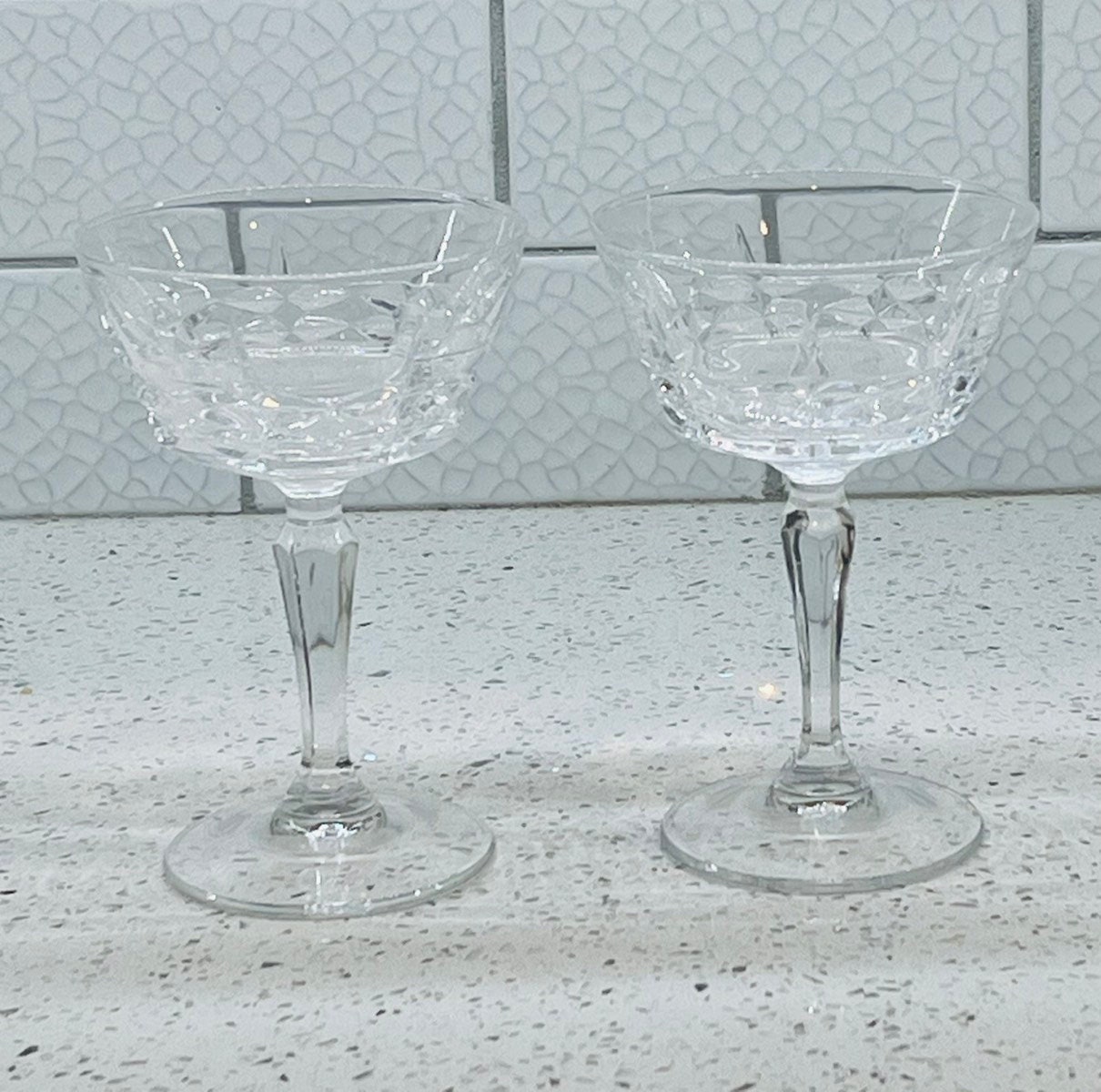 Set Of 4 W.M. DALTON French 5.25 Inches Lead Crystal Glasses Made in France