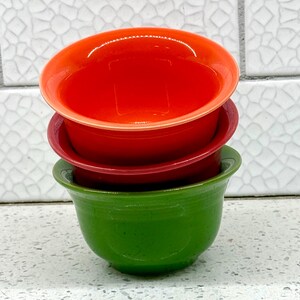 Lot De 4 Bols Fiestaware Medium 6 7/8″ – Céramique Bleu Fabriqué USA