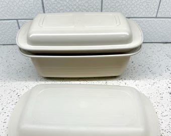 Vintage Tupperware Ultra 21 Ovenware Set of 2 2 Qt Loaf Pan