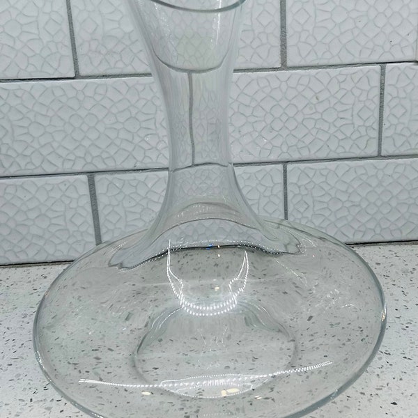 Denizli Wine Decanter Clear Glass Handmade