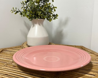 Large Post Rose Pink Fiestaware 12” Chop Plate - Post 86 Rose Dinner Plate