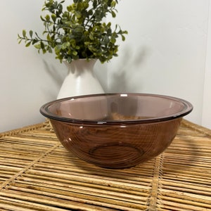 Pyrex Clear Cranberry Medium Nesting Bowl Pyrex 325 L