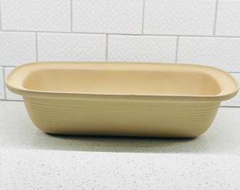 The Pampered Chef Retired Family Heritage Lasagna/Roasting Pan. Unglazed Stoneware, Family Heritage Stoneware