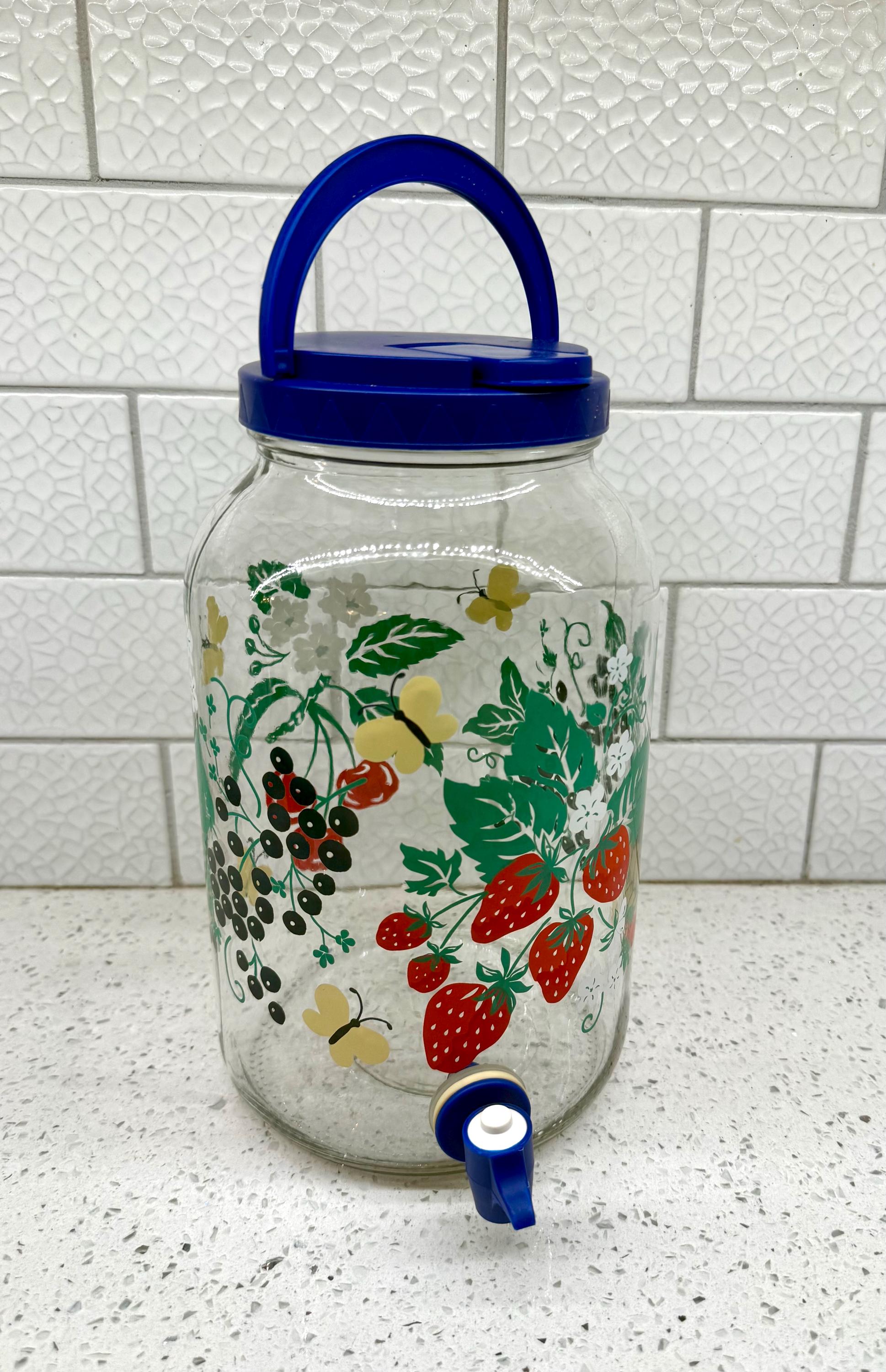 Vintage Glass Tea Jar - Etsy