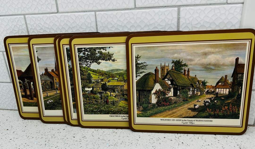 Vintage Pimpernel Traditional Placemats English Villages Set Etsy