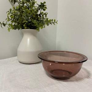 Pyrex Clear Cranberry Small Nesting Bowl 322