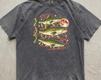 Catfish Fishing Shirt, Vintage 90s Fish Graphic Tee, Retro Fishing T-Shirt