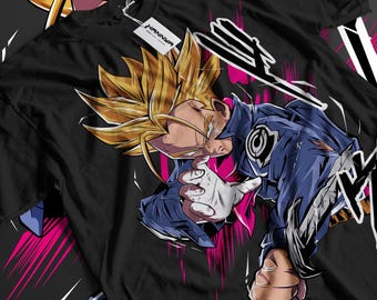 Unisex Gym Anime  T-Shirt, Japanese Manga Graphic Anime Tee