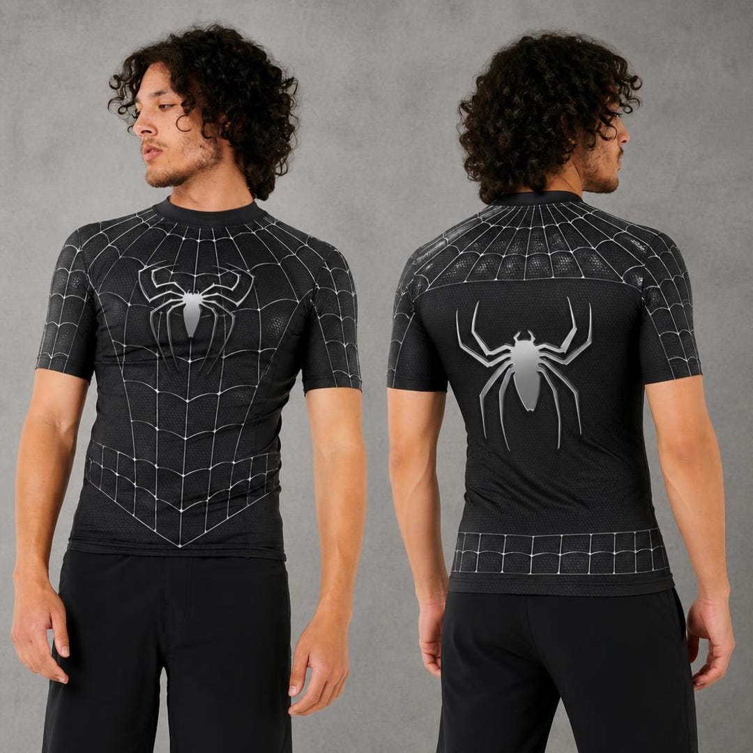 Spider Rash Guard Spider Web Rash Guard for Kids & Adults, UV Protection Swim Shirt - Etsy