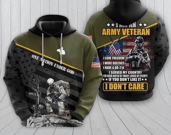 US Veteran Graphic 3D America Soldier Hoodies For Men Clothes Animal USA Flag Eagle T-Shirt, Sweatshirt, Hoodie
