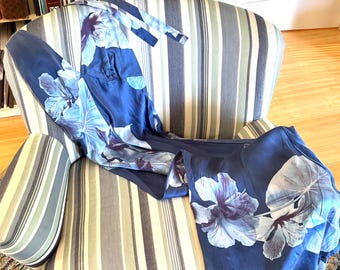 Y2K Victoria Secret Silk Jumpsuit Halter Boho |Festival |Resort |Loungewear Sz. Med