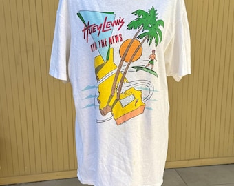 Vintage 80s Huey Lewis and the News Tour Sweatshirt: 1985 - SMALL
