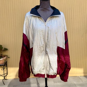 Vintage 80s Aegis Sport Track Jacket Windbreaker Size Large