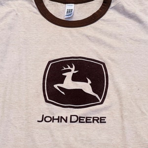 Vintage John Deere Ringer T-shirt Size Medium