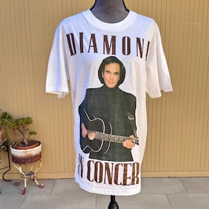 Deadstock 1989 Neil Diamond in Concert European Tour T-Shirt Large