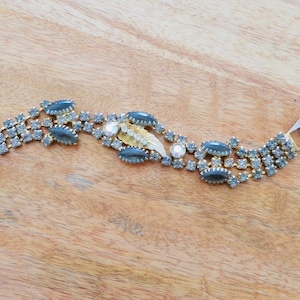 Art Deco Rhinestone Bracelet Vintage Bling