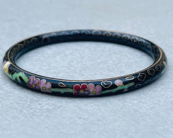 Brazalete Cloisonné Pulsera Vintage Flores Chinas