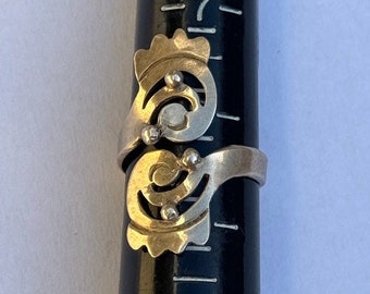 ヴィンテージ タスコ メキシコ スターリングシルバー バイパスリング