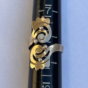 Sterling Silver Taxco Bypass Vintage Wrap Around Ring