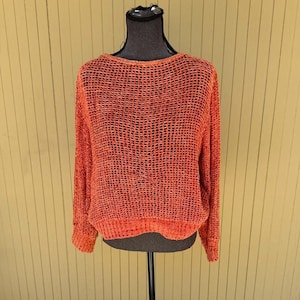 70s Loosely Knit Vintage Pullover Sweater Nathan Road Size Small