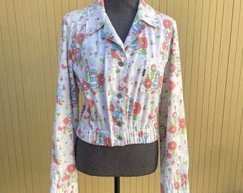 Levi's BIG E Jacket Vintage 1960s Miss Levi's Printed Jacket Top M/L RARE