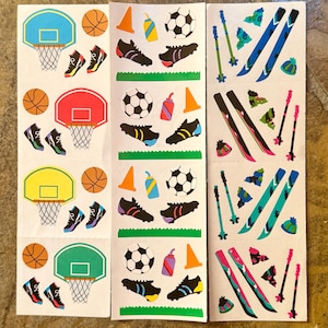 SIE WÄHLEN Vintage Sport Aufkleber Mrs Grossmans Athlet Basketball Fußball Schnee Skifahren Scrapbooking Papierhandwerk Kartenherstellung Kunstbelohnungen