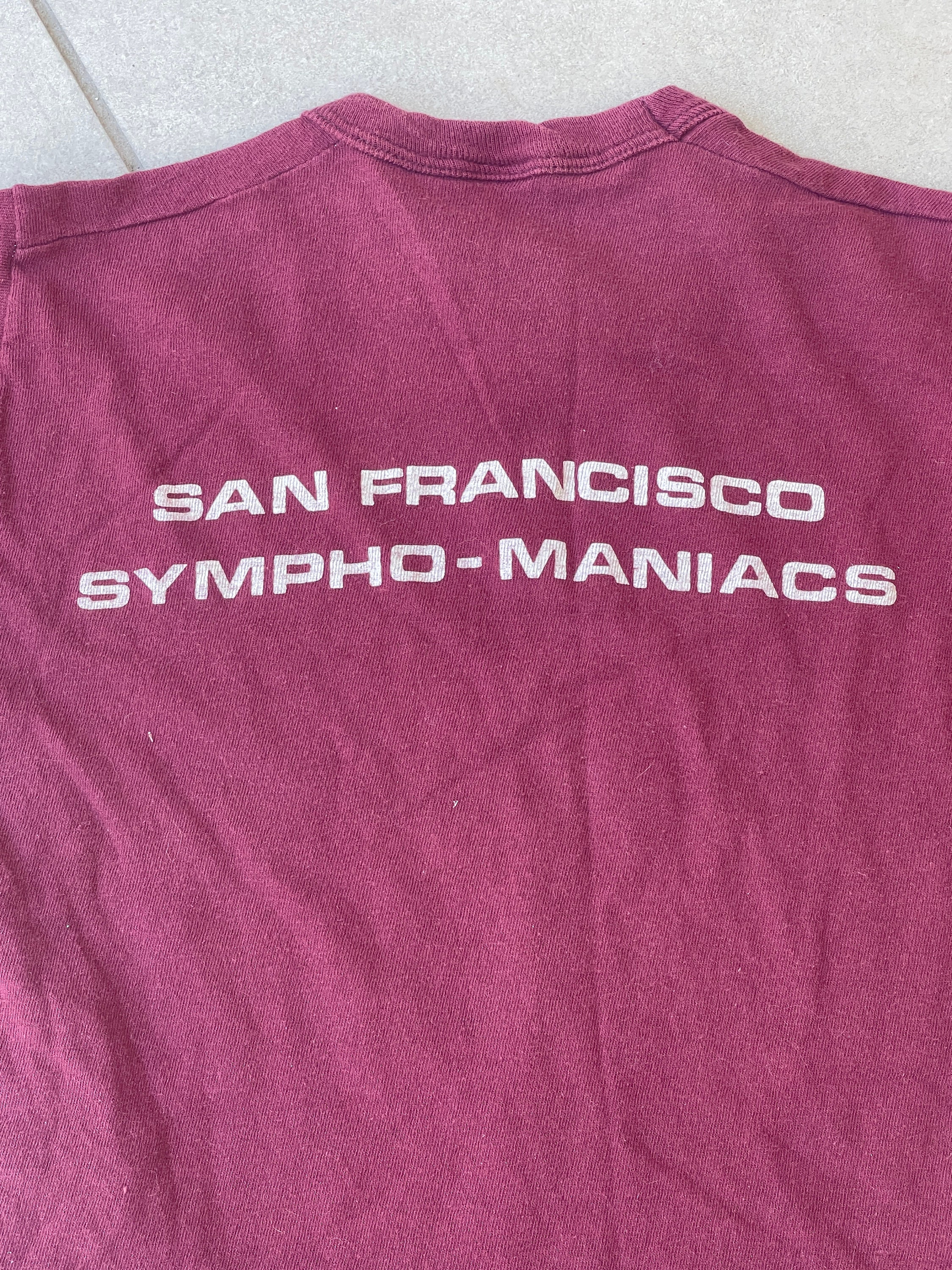 Sympho-maniacs SF Orchestra Russell Athletic T-shirt Vintage 80s 