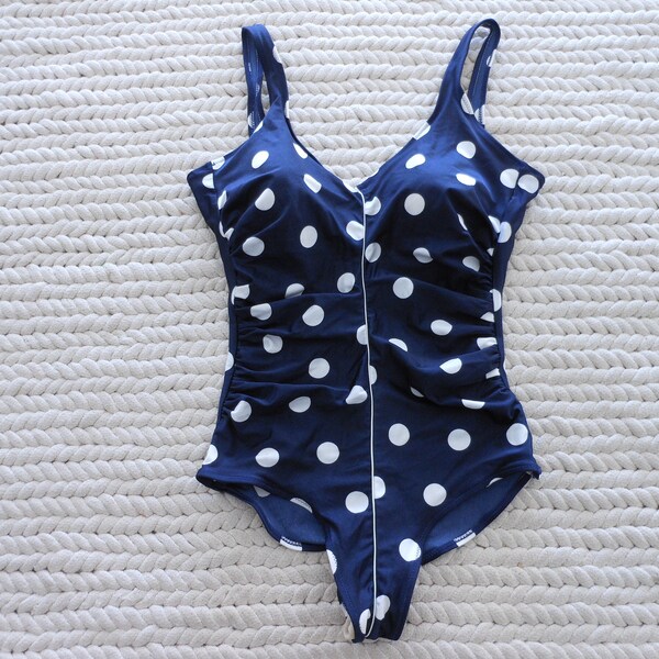 Polka Dot One Piece Swimsuit Etsy