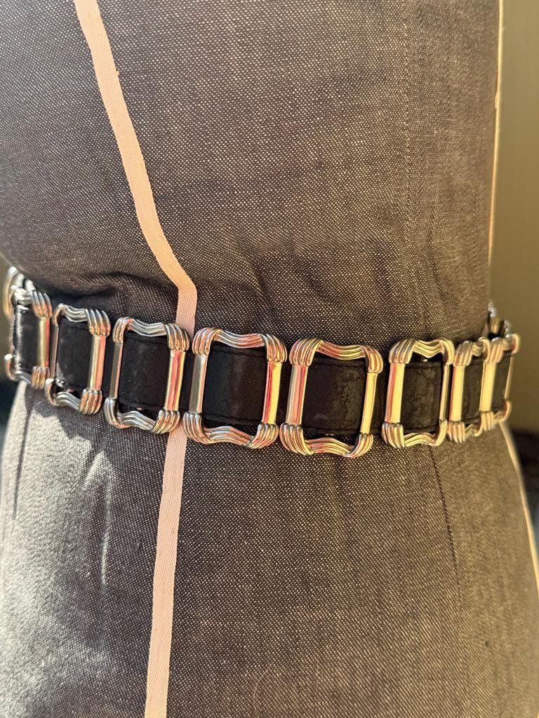 Vintage Donna Katz Women Belt Gold Metal Waistband Donna Katz | Accessories | Vintage Donna Katz Leather And  main image 2