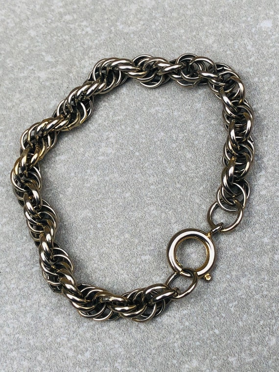 Vintage Silver Germany Signed Chain Bracelet