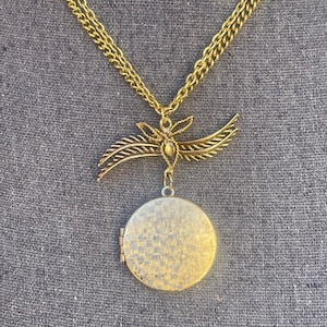 Medaillon Halskette Multi Strang Gold Kettenanhänger