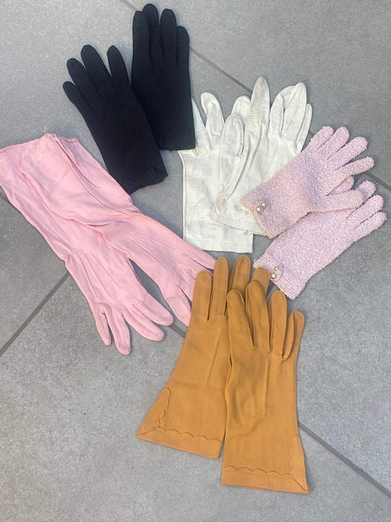 Women's Vintage Gloves Lot Leather | Felt - image 2