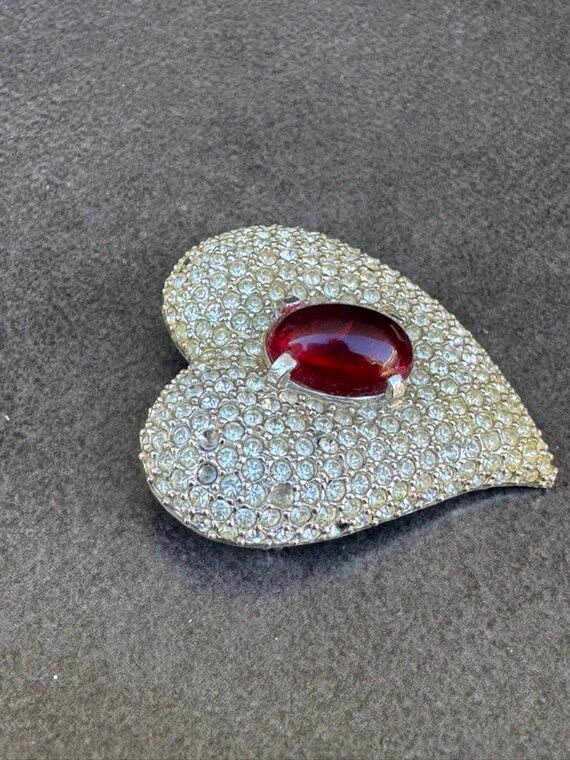 Ruby Red and Swarovski Crystal Rhinestone Covered… - image 3