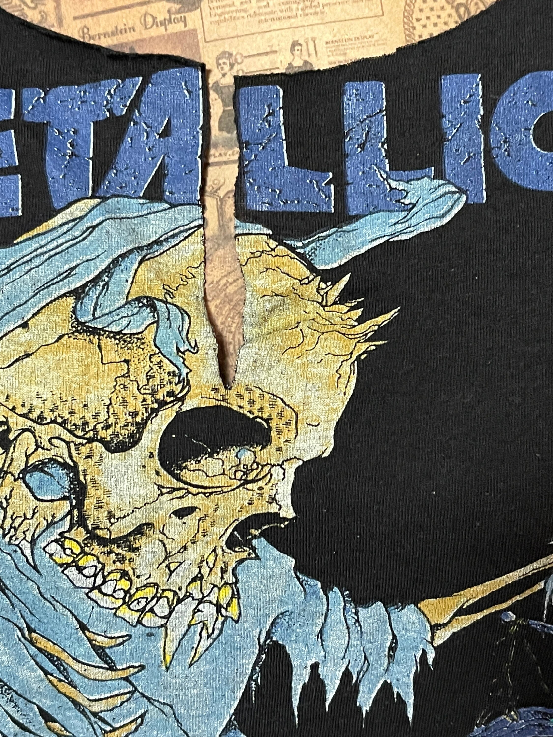 ヴィンテージ 1989 メタリカ コンサート Tシャツ - ノースリーブ