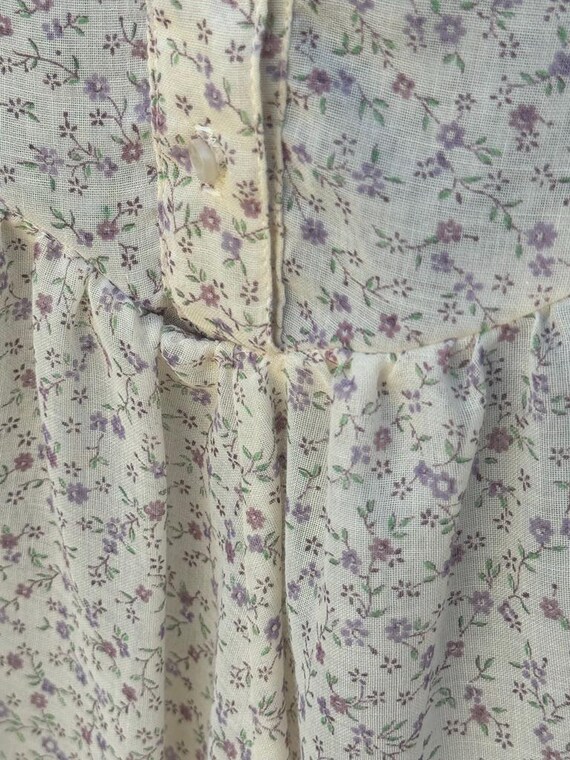 70s Victorian Prairie Dress: Act 1 Lace Ruffles, … - image 5