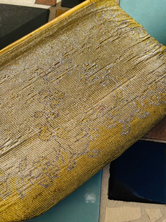 Jorelle Bags Vintage Gold Beaded Handbag Purse Ma… - image 3