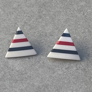Triangle Vintage Earrings for Pierced Ears