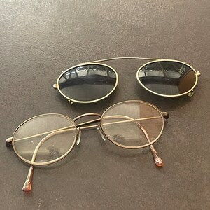 Clip on Glasses Flip up Sunglasses Vintage Eyewear UK