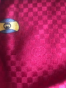 Vuitton Pink Rabbit Logo Scarf - Vintage Lux