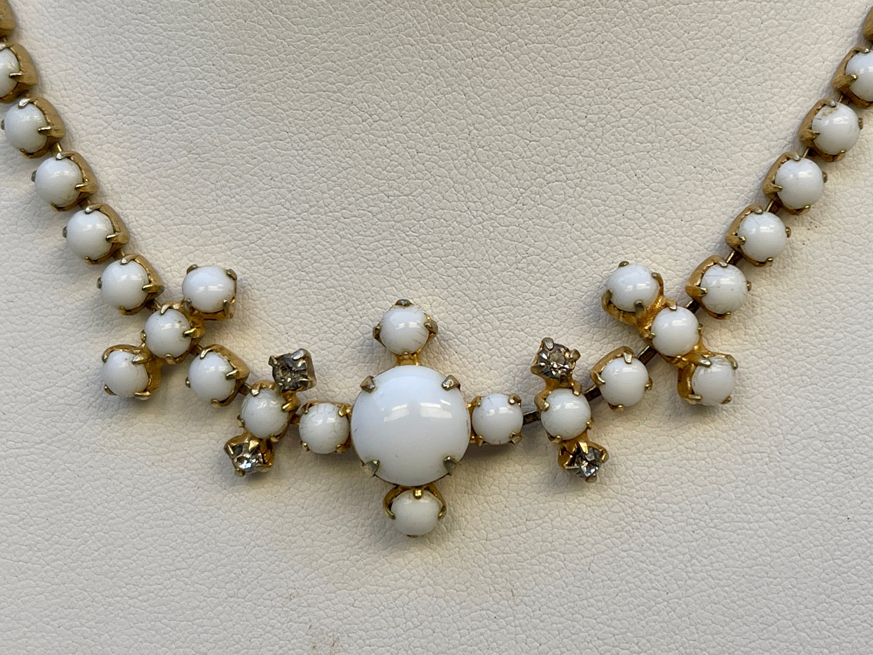 Vtg 80s Glass Bead Large Necklace - Etsy